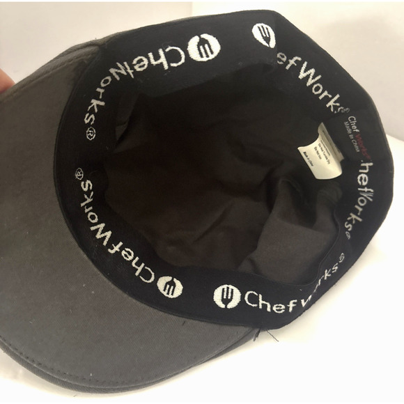 Chef Works Gray Urban Hat Giada Restaurant Adult Size S/M - Picture 5 of 9